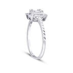0,12 ct. Diamant Baguette Ring