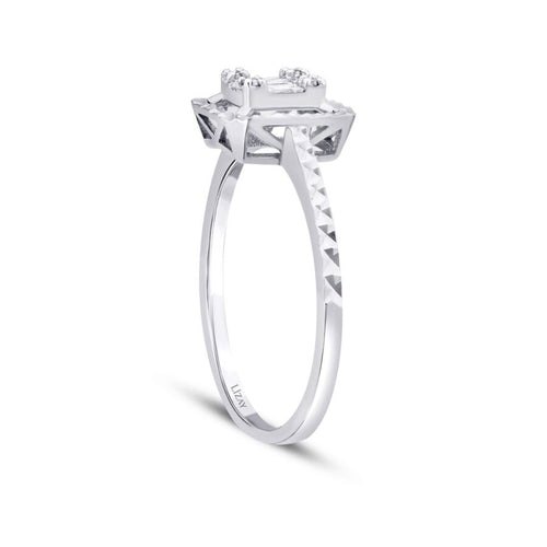 0,12 ct. Diamant Baguette Ring