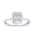 0,12 ct. Diamant Baguette Ring