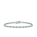 1,63 ct. Diamant Smaragd Armband