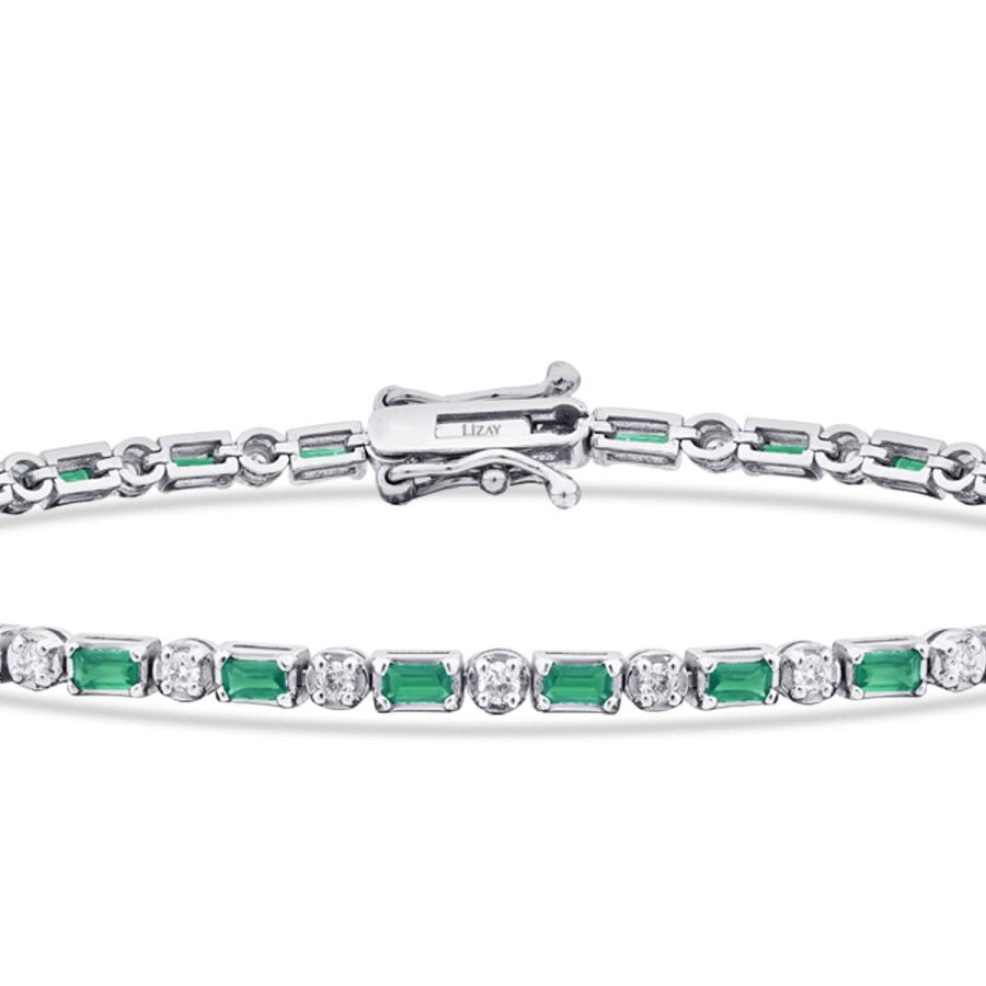 1.63 ct. Diamant Smaragd Armband