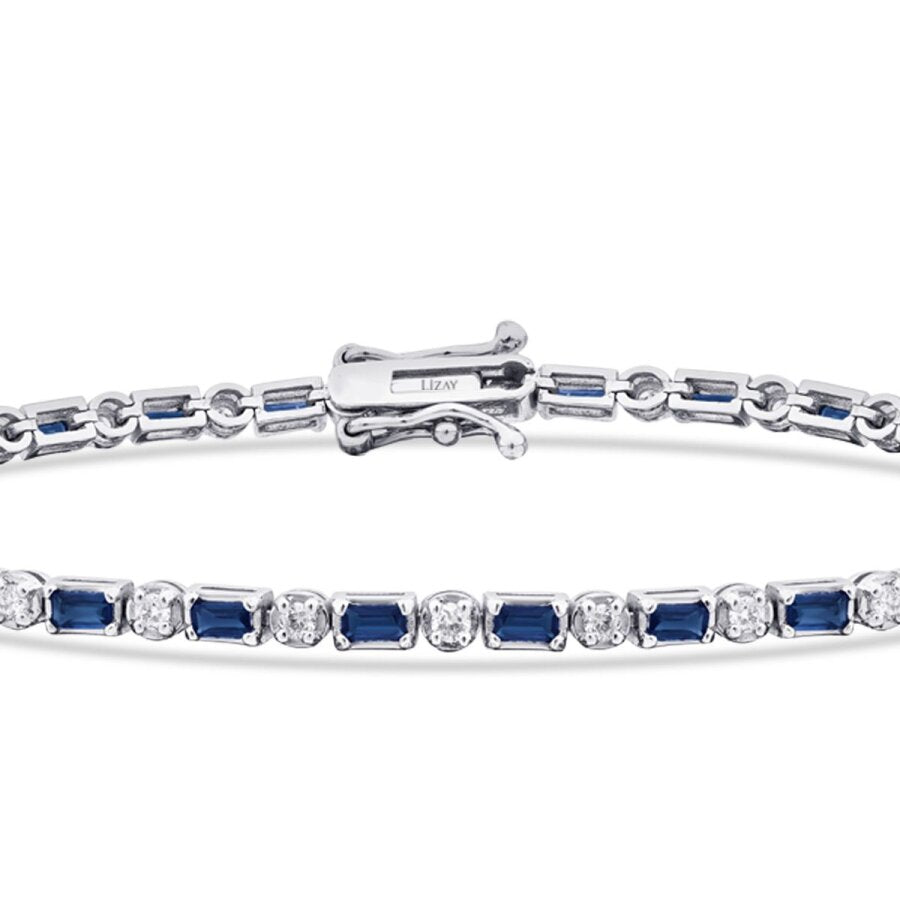 2,19 ct. Diamant Saphir Armband
