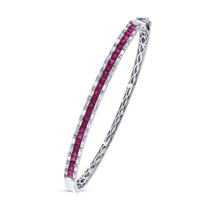 2,36 ct. Diamant Rubin Armreif
