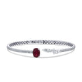 3,34 ct. Diamant Rubin Armreif