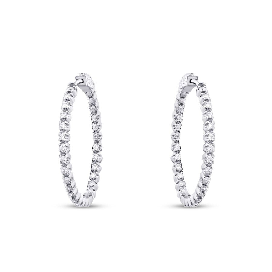 1,42 ct. Diamant Creolen Ohrringe