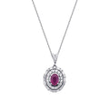 1,62 ct. Diamant Rubin Halskette