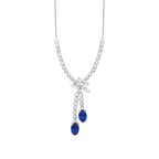 1,94 ct. Diamant Saphir Halskette