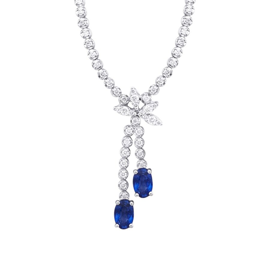 1.94 ct. Diamant Saphir Halskette