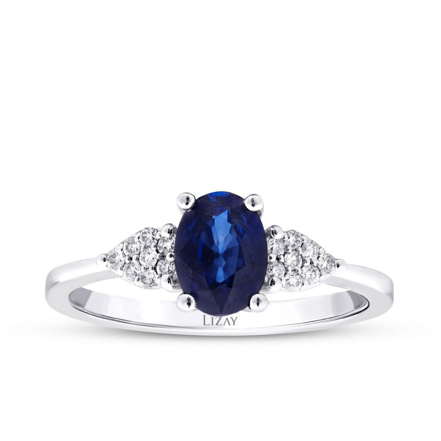 0.94 ct. Diamant Saphir Ring