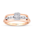 0,34 ct. Diamant Baguette Ring