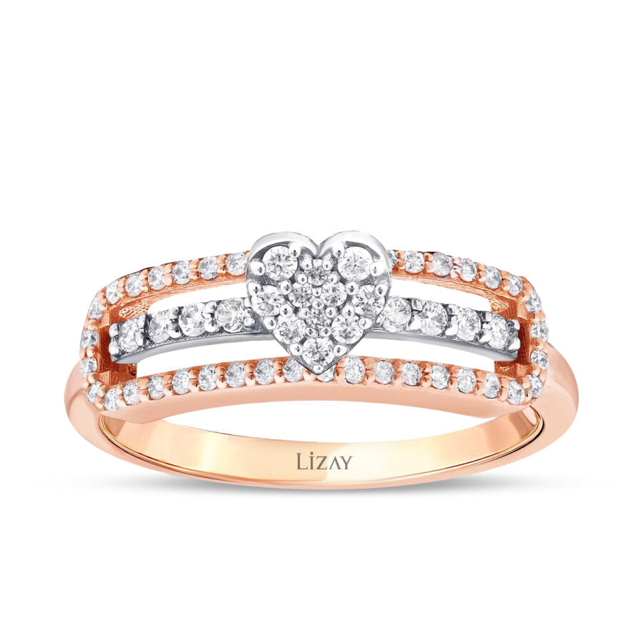 0,34 ct. Diamant Herz Ring