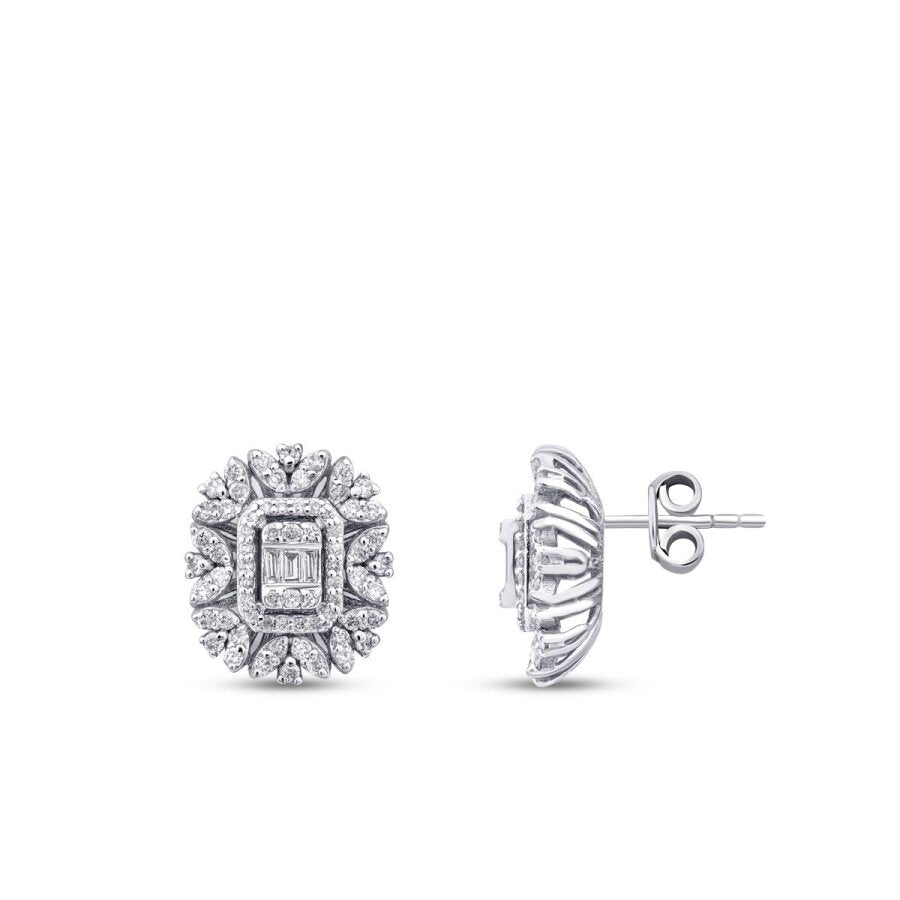 0.59 ct. Diamant Baguette Ohrringe