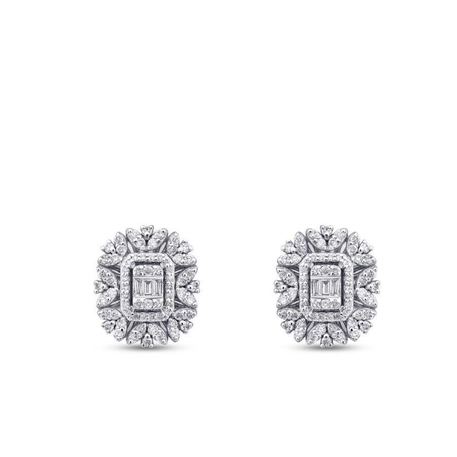 0,59 ct. Diamant Baguette Ohrringe