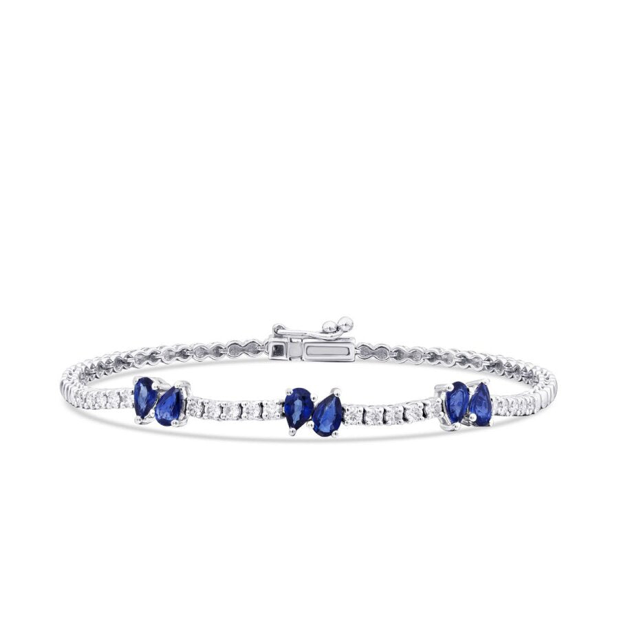 2.03 ct. Diamant Saphir Armband