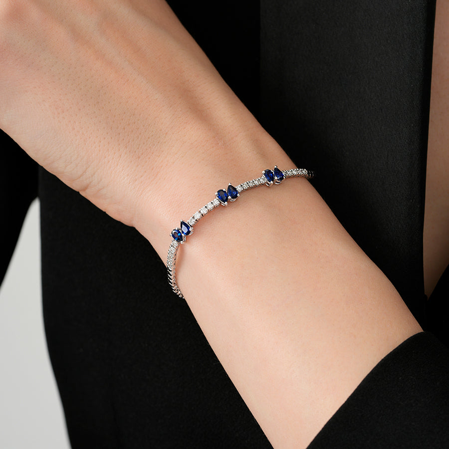 2.03 ct. Diamant Saphir Armband