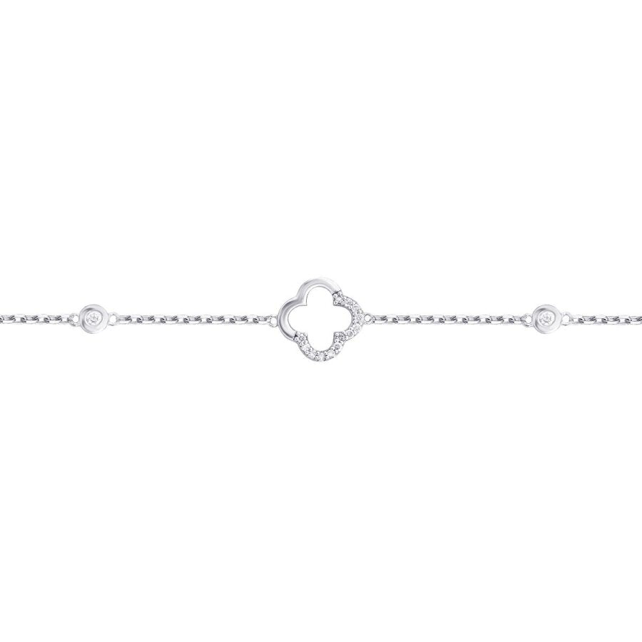 0,12 ct. Diamant-Kleeblatt-Armband