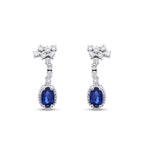 1.44 ct. Diamant Saphir Ohrringe