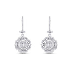 0,75 ct. Diamant Baguette Ohrringe