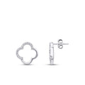 0,13 ct. Diamant Kleeblatt-Ohrringe