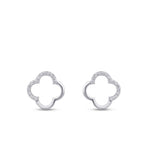 0,13 ct. Diamant Kleeblatt-Ohrringe