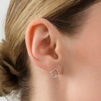 0,13 ct. Diamant Kleeblatt-Ohrringe