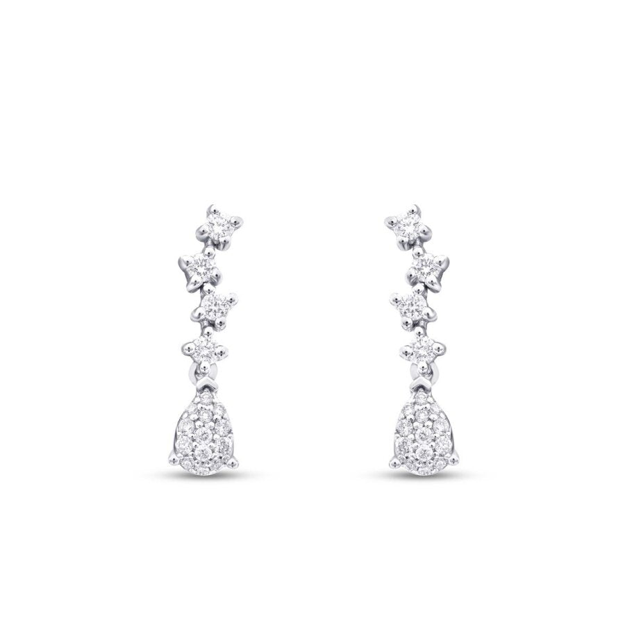 0.28 ct. Diamant  Tropfen Trend Ohrringe