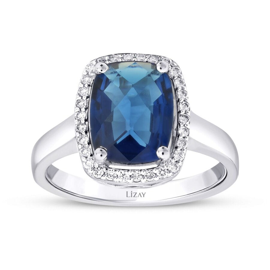 2.27 ct. Diamant Saphir Ring