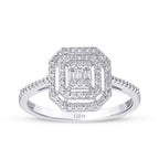 0,28 ct. Diamant Baguette Ring