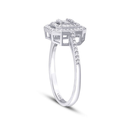 0,28 ct. Diamant Baguette Ring