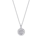0,08 ct. Diamant Effekt Baguette Halskette
