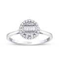 0,11 ct. Diamant Baguette Ring