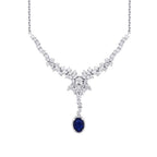 2.05 ct. Diamant Saphir Halskette