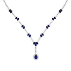 8.06 ct. Diamant Saphir Collier