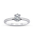0,80 ct. Diamant Oval Solitär Verlobungsring
