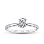 0,80 ct. Diamant Oval Solitär Verlobungsring