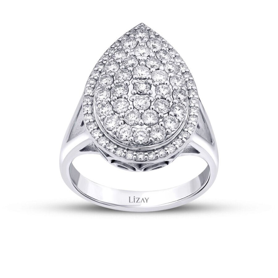 1.30 ct. Diamant Trend Tropfen Ring