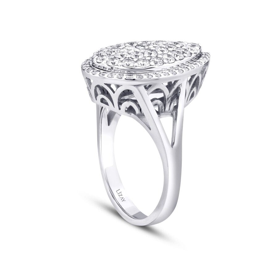 1.30 ct. Diamant Trend Tropfen Ring