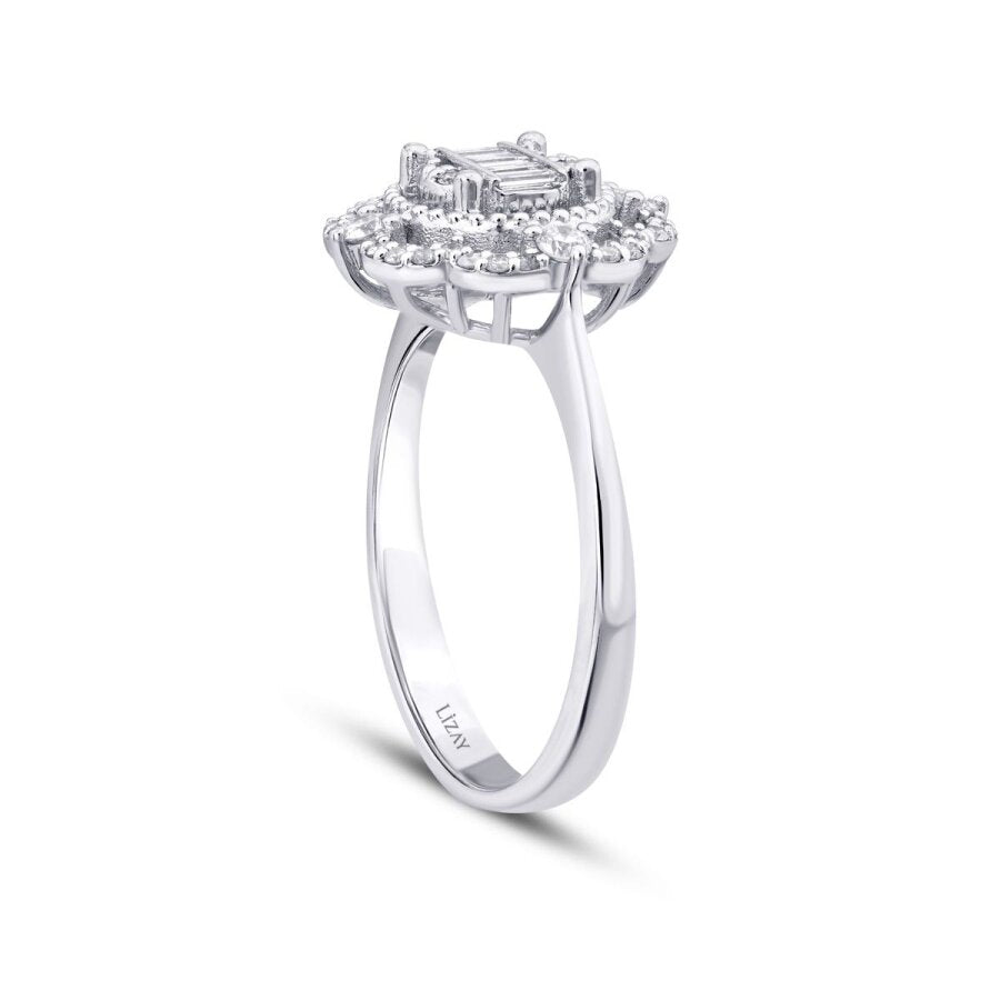 0.35 ct. Diamant Baguette Ring