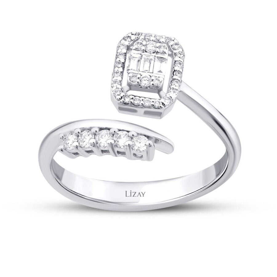 0,29 ct. Diamant Baguette Ring