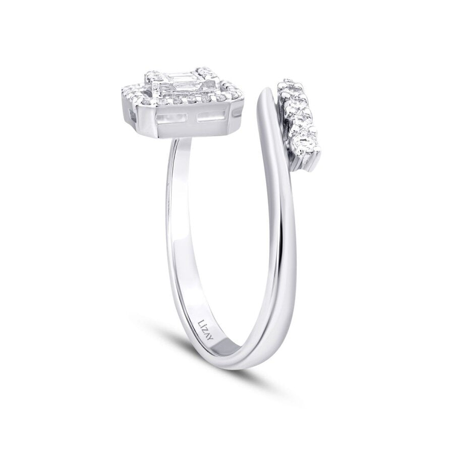 0,29 ct. Diamant Baguette Ring