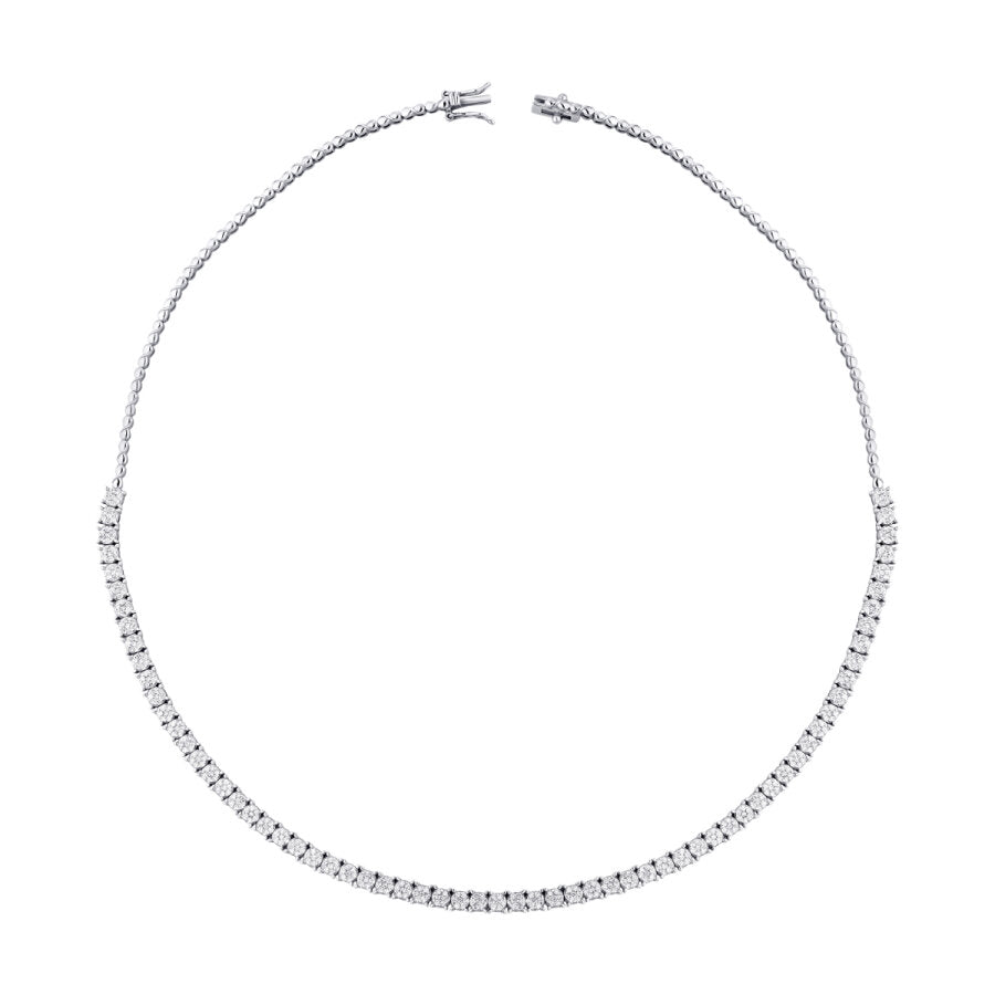 2.50 ct. Diamant Halb-Eternity Tennis Halsband