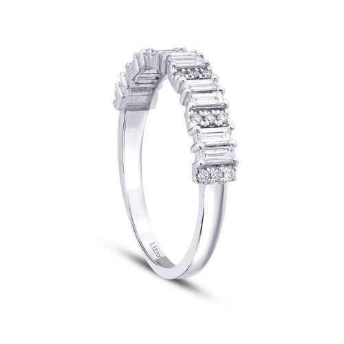 0,47 ct. Diamant Baguette Halb-Memoire-Ring