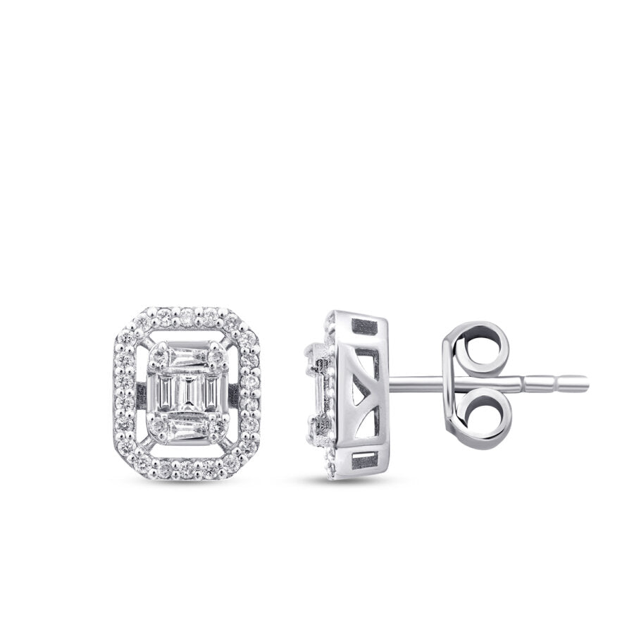 0,30 ct. Diamant Baguette Ohrringe