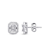 0,30 ct. Diamant Baguette Ohrringe