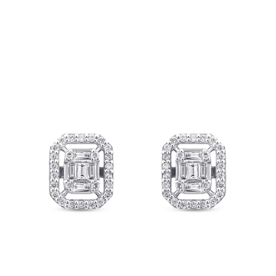0,30 ct. Diamant Baguette Ohrringe