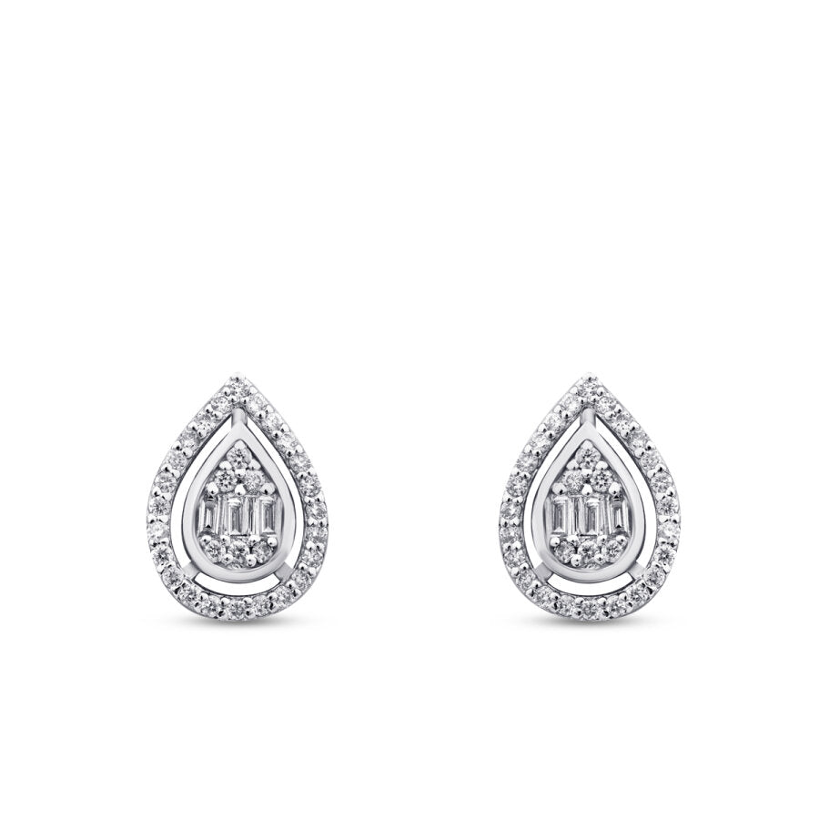0,31 ct. Diamant Baguette Ohrringe