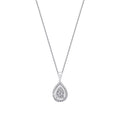 0,17 ct. Diamant Baguette Halskette