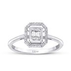 0,16 ct. Diamant Baguette Ring