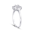 0,16 ct. Diamant Baguette Ring