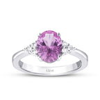 2,48 ct. Diamant Rosa Saphir Ring